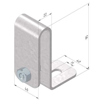 CL60-DB-PG Kabelladder afstandsbeugel